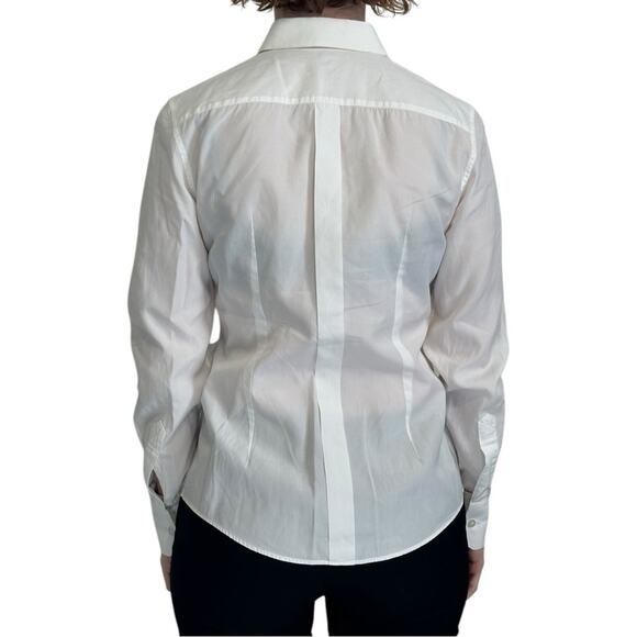 Dolce & Gabbana Lace front Tuxedo Shirt White size IT 38 - Picture 9 of 13